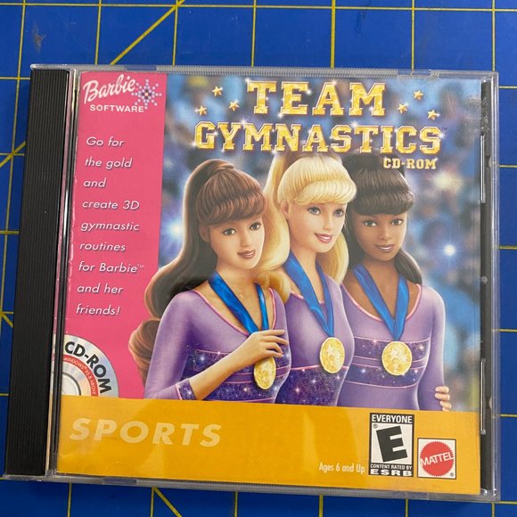 Vivendi Universal Toys Barbie Team Gymnastics Cdrom Poshmark M 63c443f704166dfee1d5c506
